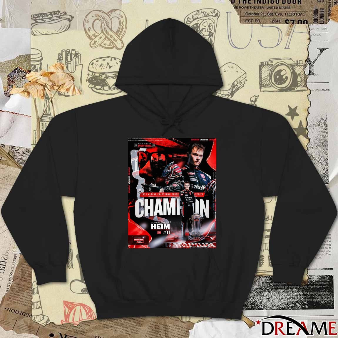 Corey Heim 2025 NASCAR Craftsman Truck Series Championship Signature Poster t-shirt