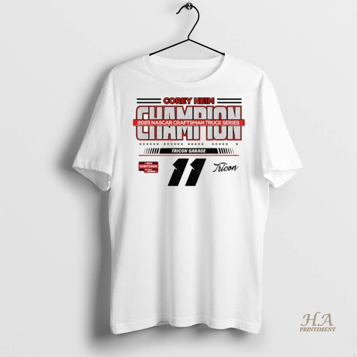 Official Corey Heim Checkered Flag Sports 2025 Nascar Craftsman Truck Series Champion Shirt