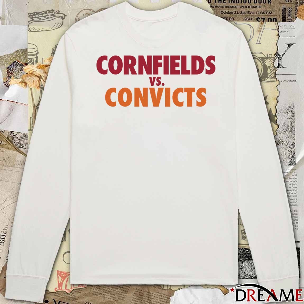 Cornfields vs Convicts The Championship Parody t-shirt