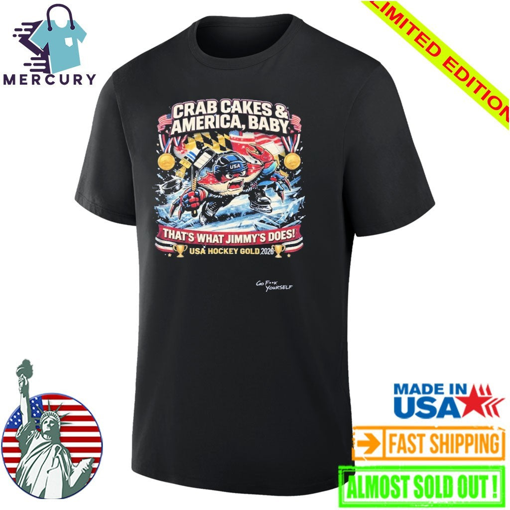 Crab Cakes & America Baby Usa Hockey Gold 2026 Shirt