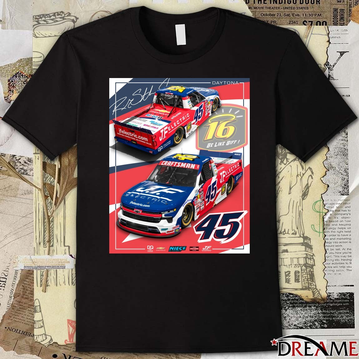 Craftsman JF Electric 16 Be Like Biff Creating Connections Delivering Value Signature Poster t-shirt