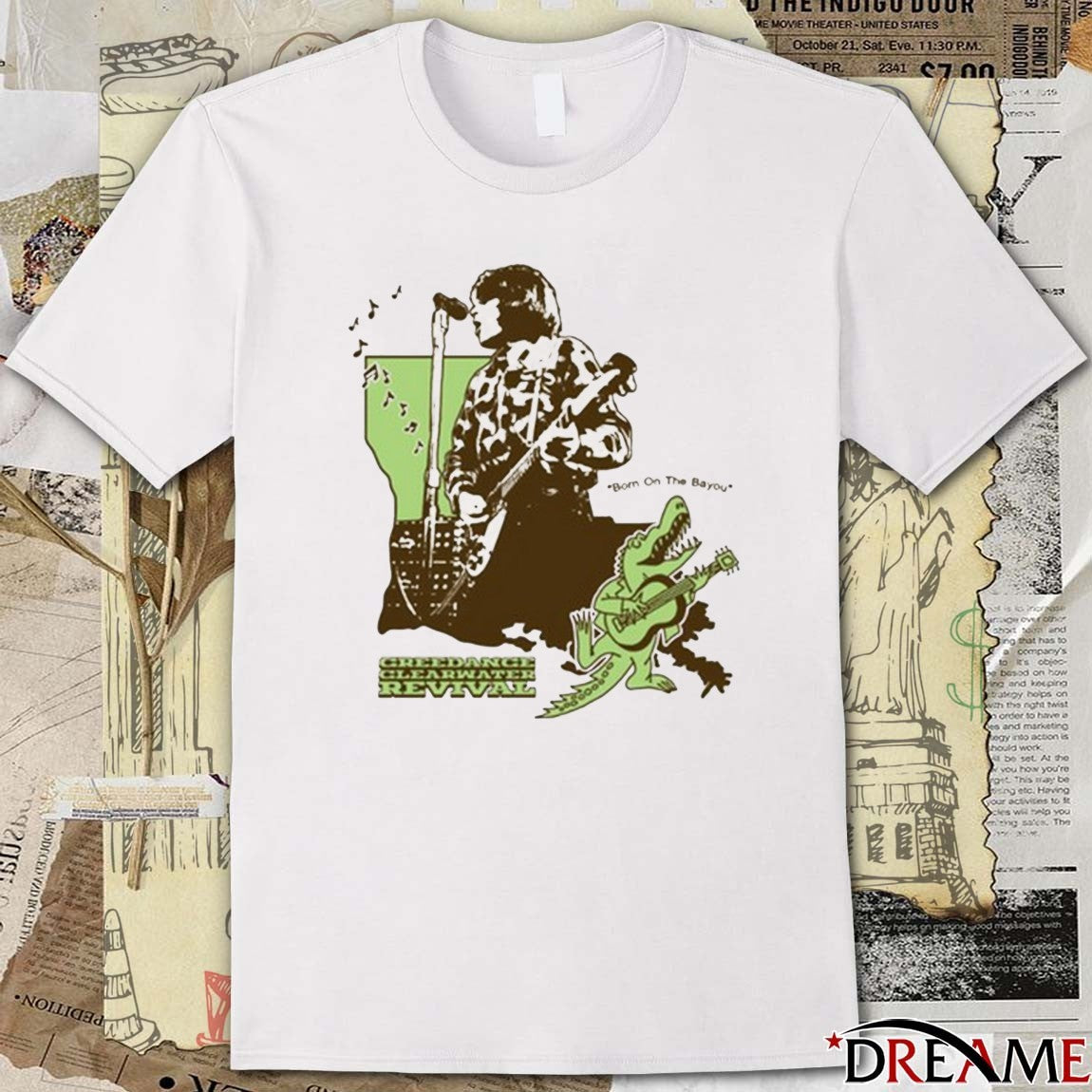 Creedence Clearwater Revival Born On The Bayou t-shirt