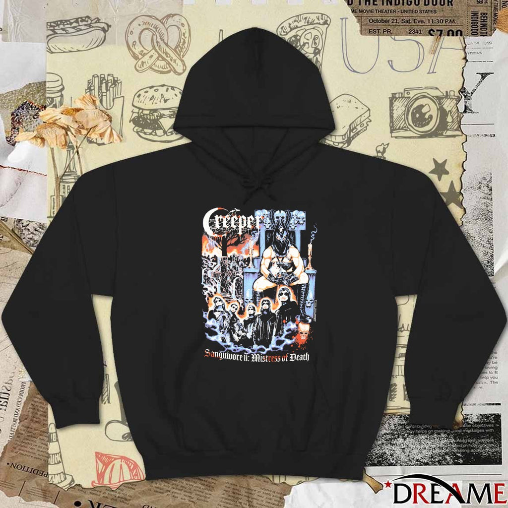 Creeper Sanguivore Mistress Of Death Comic Con 2025 t-shirt