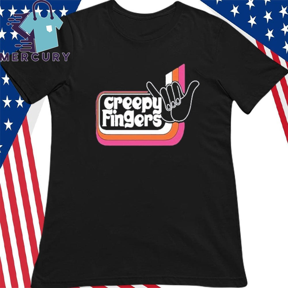 Creepy Fingers Black Aloha Shirt