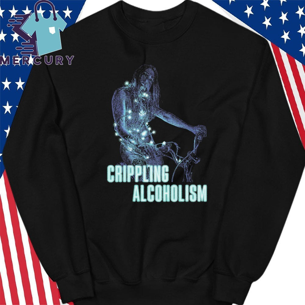 Crippling Alcoholism Bike Girl Shirt