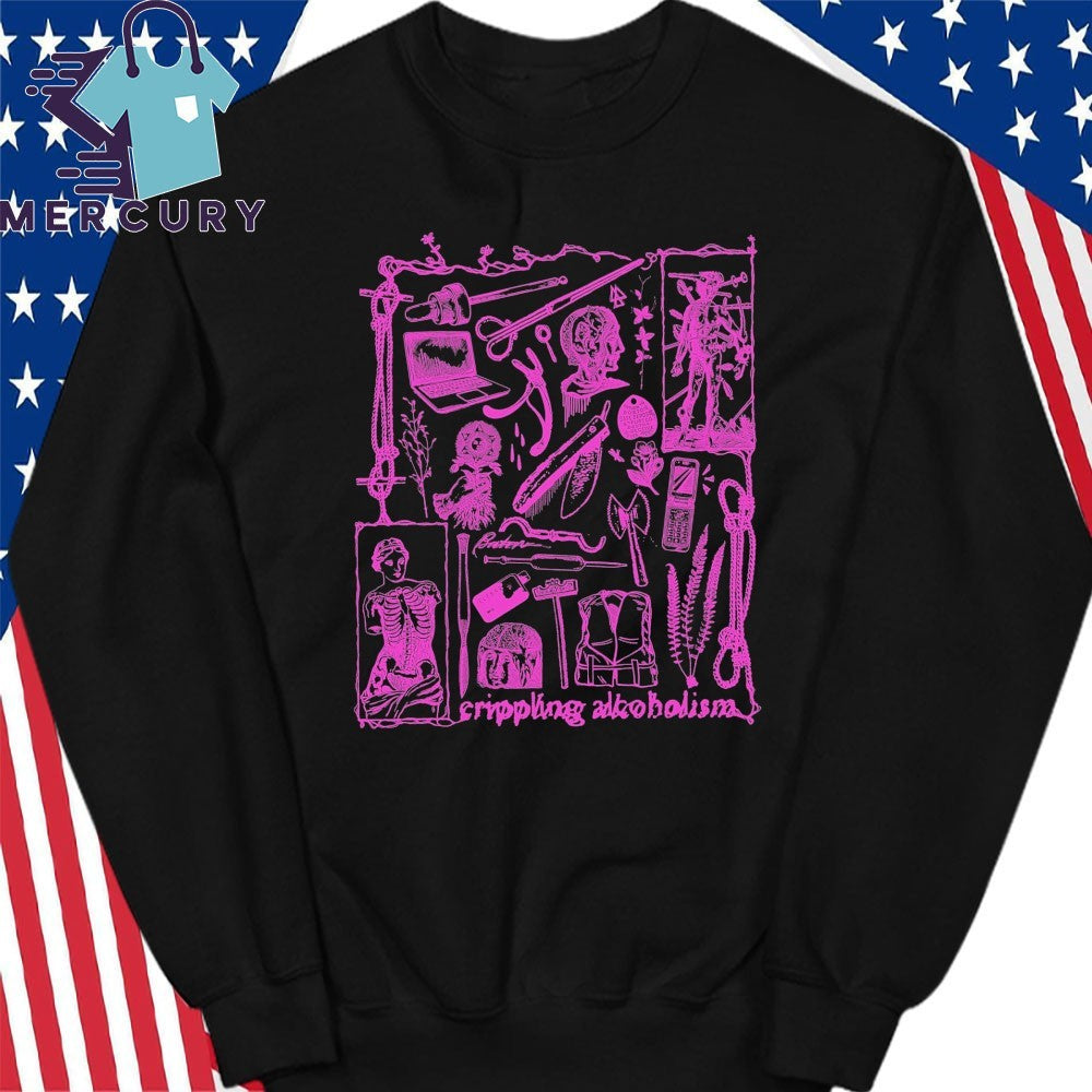 Crippling Alcoholism Camgirl Collage Shirt