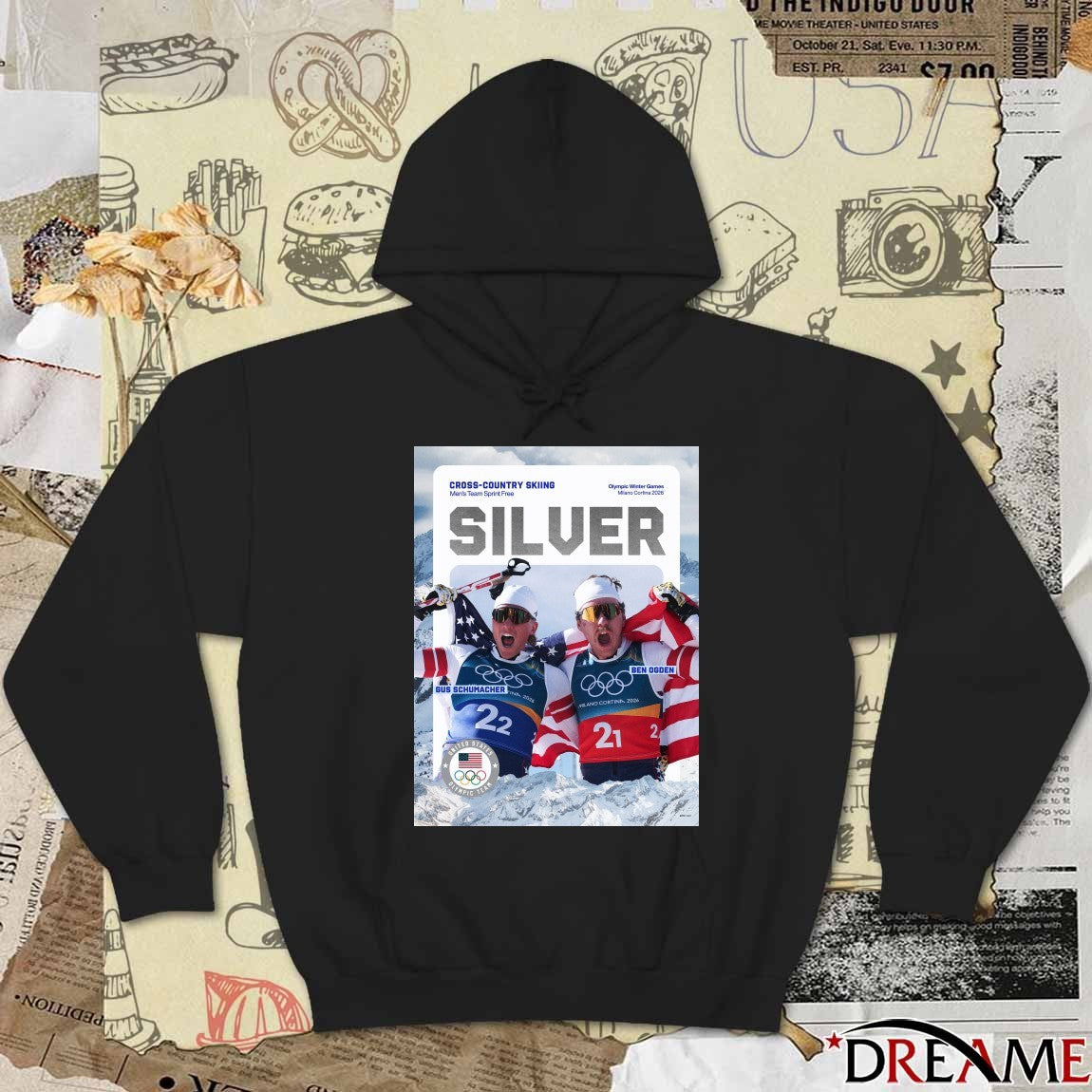 Cross-country Skiing Olympic Winter Games Milano Cortina 2026 Silver Medal Ben Ogden And Gus Schumacher t-shirt