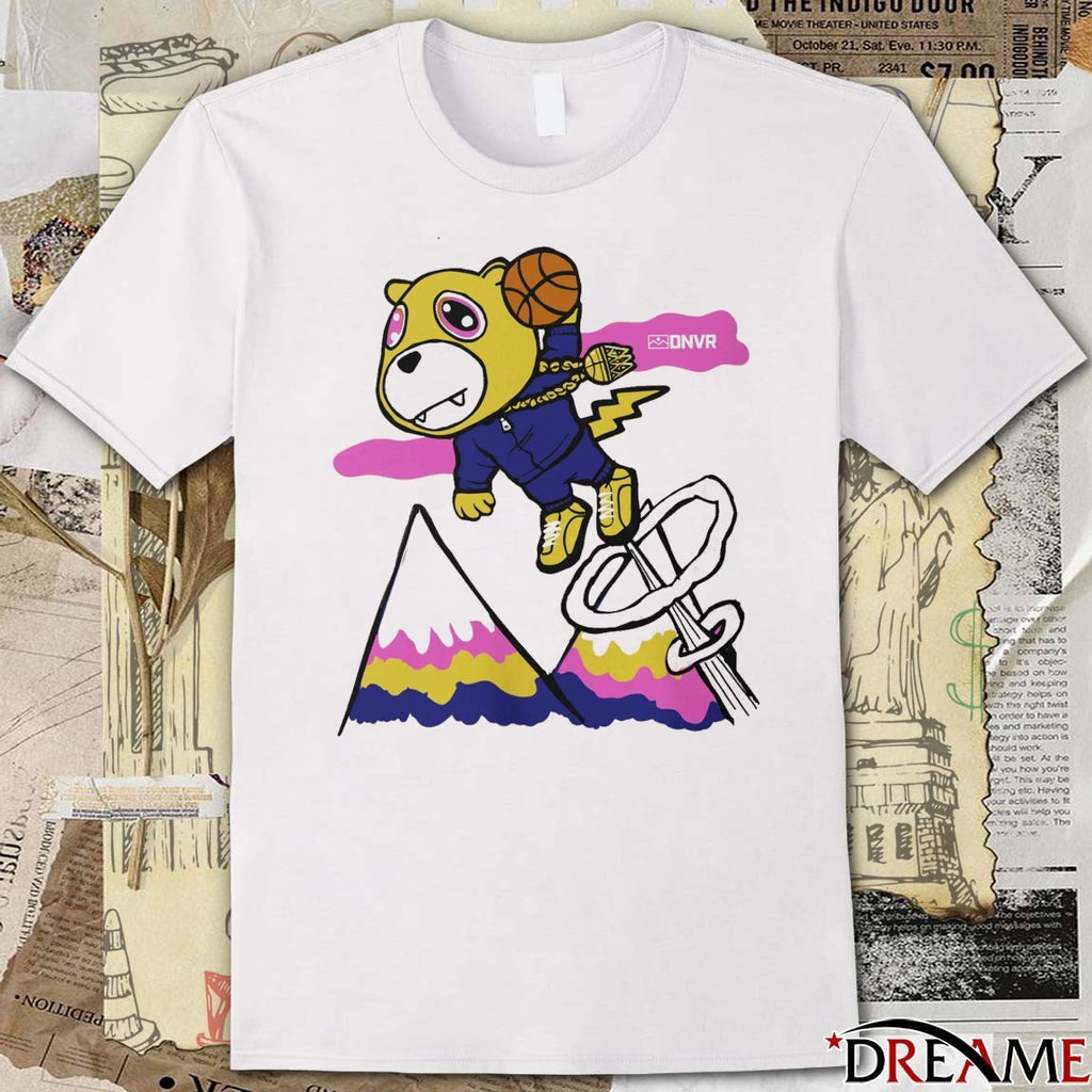 DNVR Flying Mascot Denver Nuggets Basketball t-shirt
