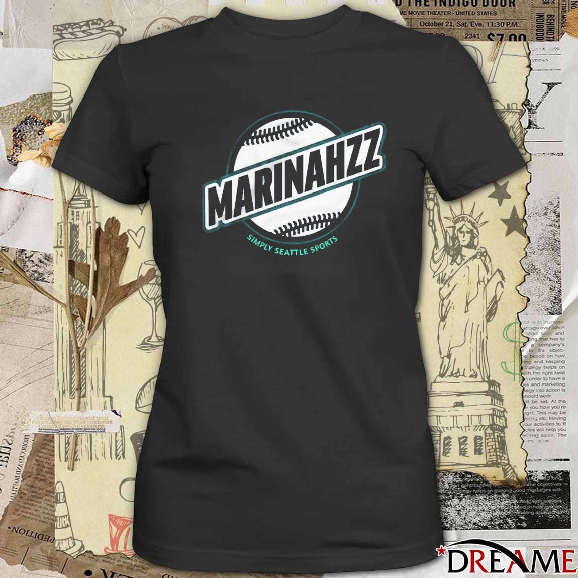 Dan Wilson wearing Marinahzz Simply Seattle Sports 2025 t-shirt