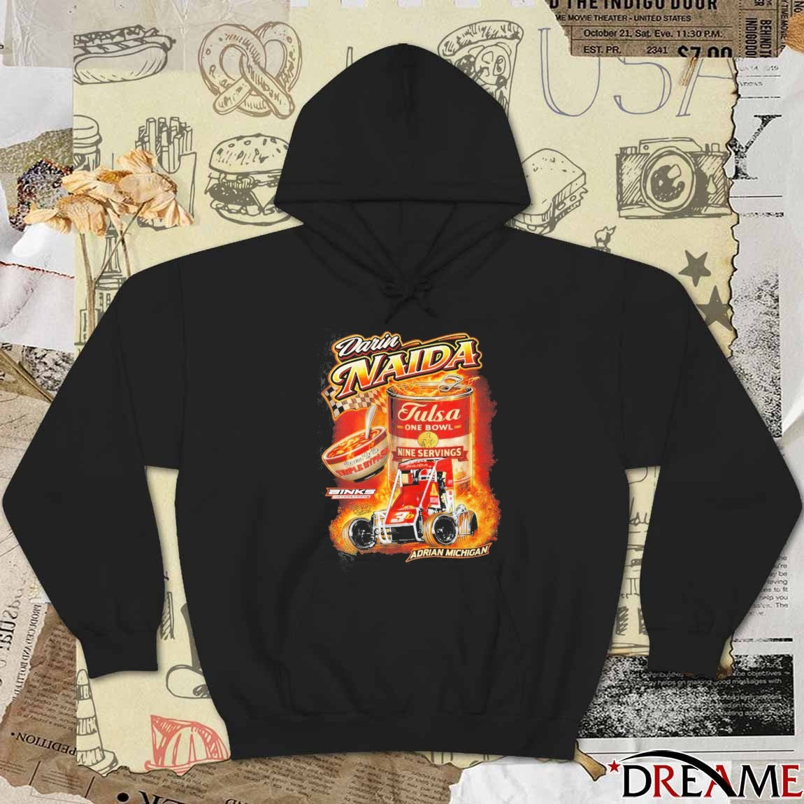 Darin Naida Tulsa One Bowl Nine Servings 2026 Chili Bowl Soup Run t-shirt