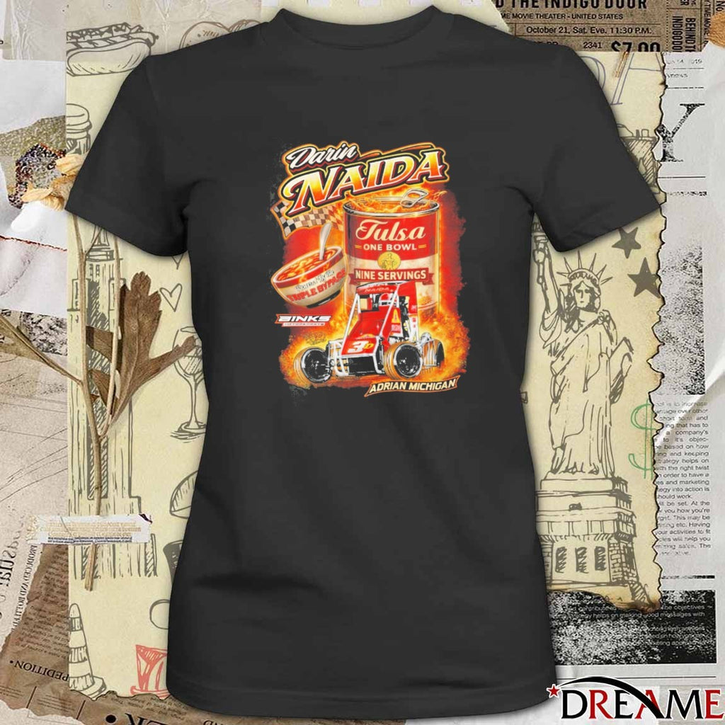 Darin Naida Tulsa One Bowl Nine Servings 2026 Chili Bowl Soup Run t-shirt