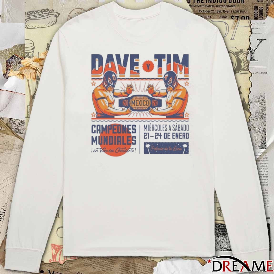 Dave Matthews and Tim and Trey Event in Mexico January 21-24 2026 t-shirt