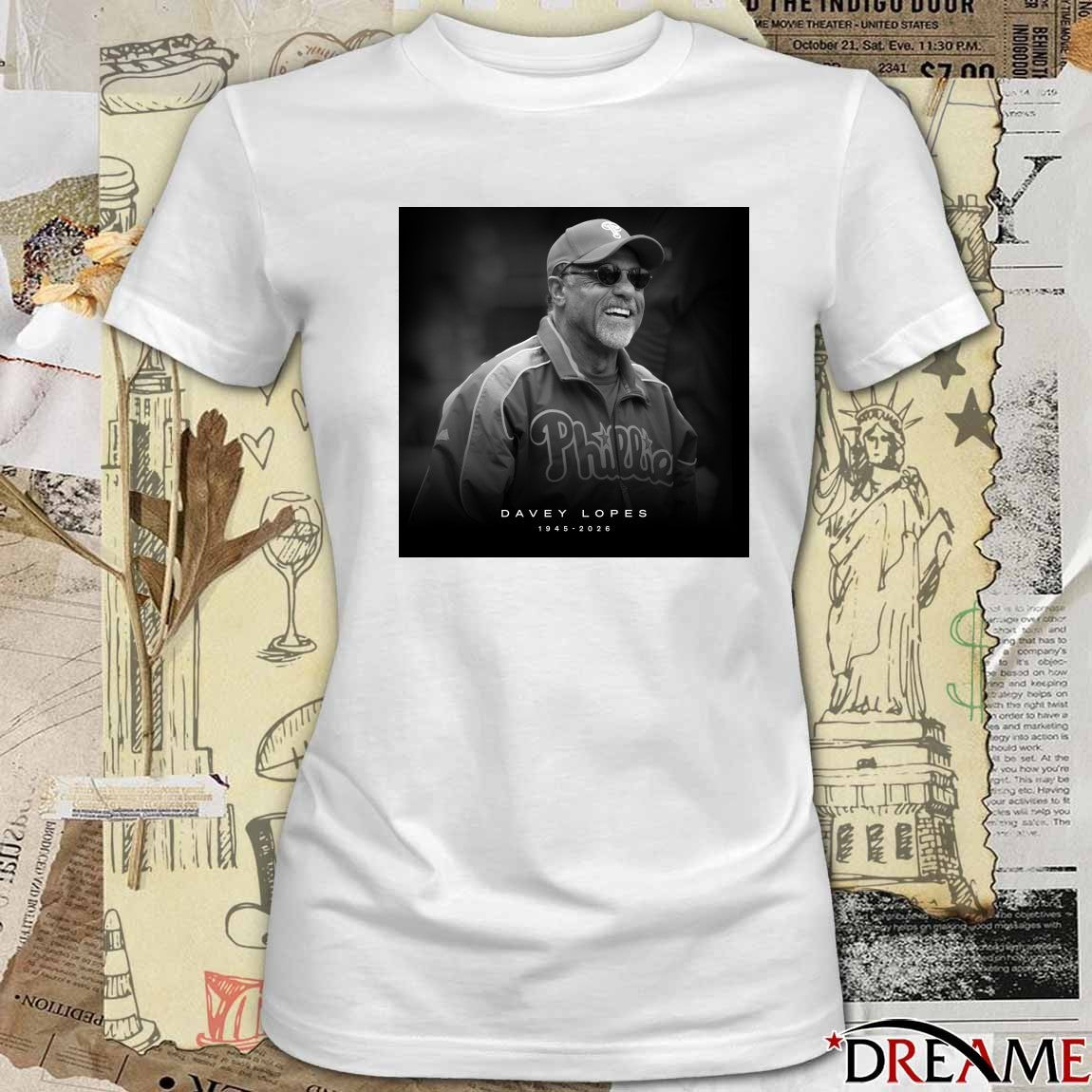 Davey Lopes 1945 – 2026 Philadelphia Phillies t-shirt