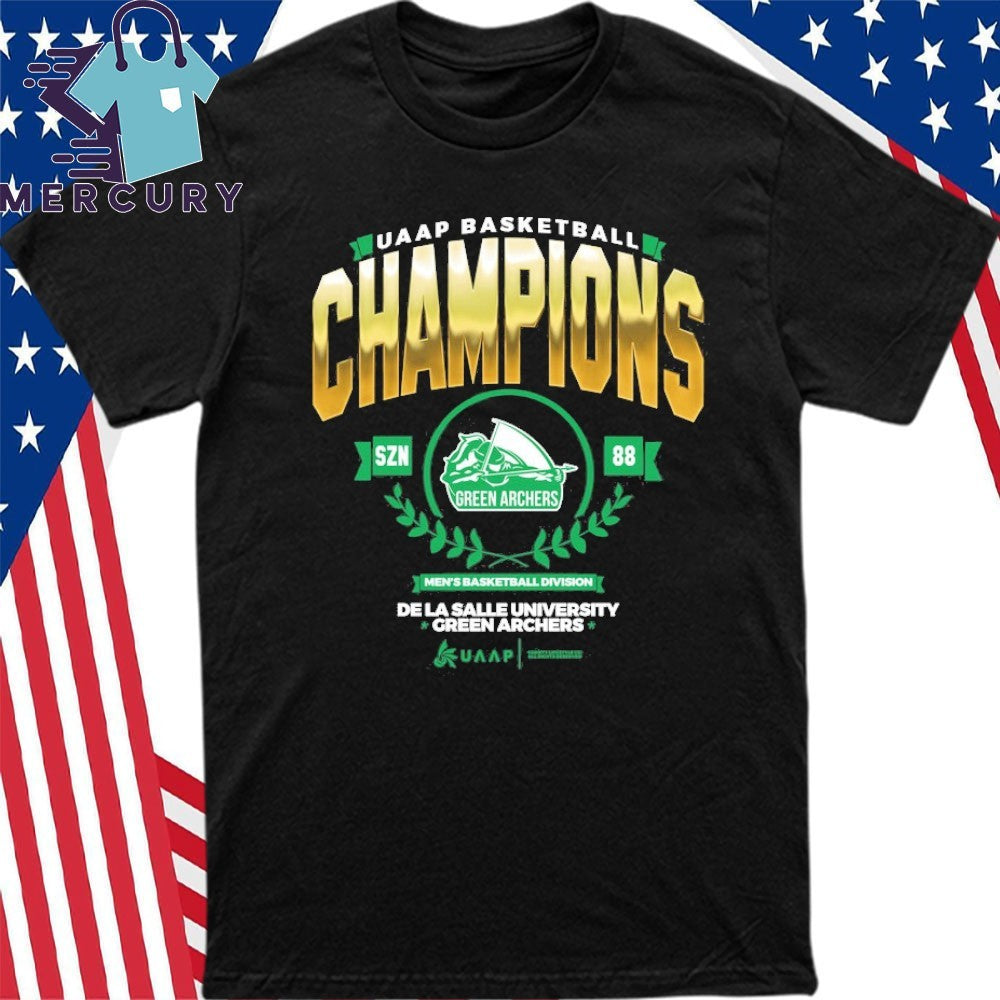 De La Salle Green Archers 2025 UAAP Season 88 Men’s Basketball Champions Shirt