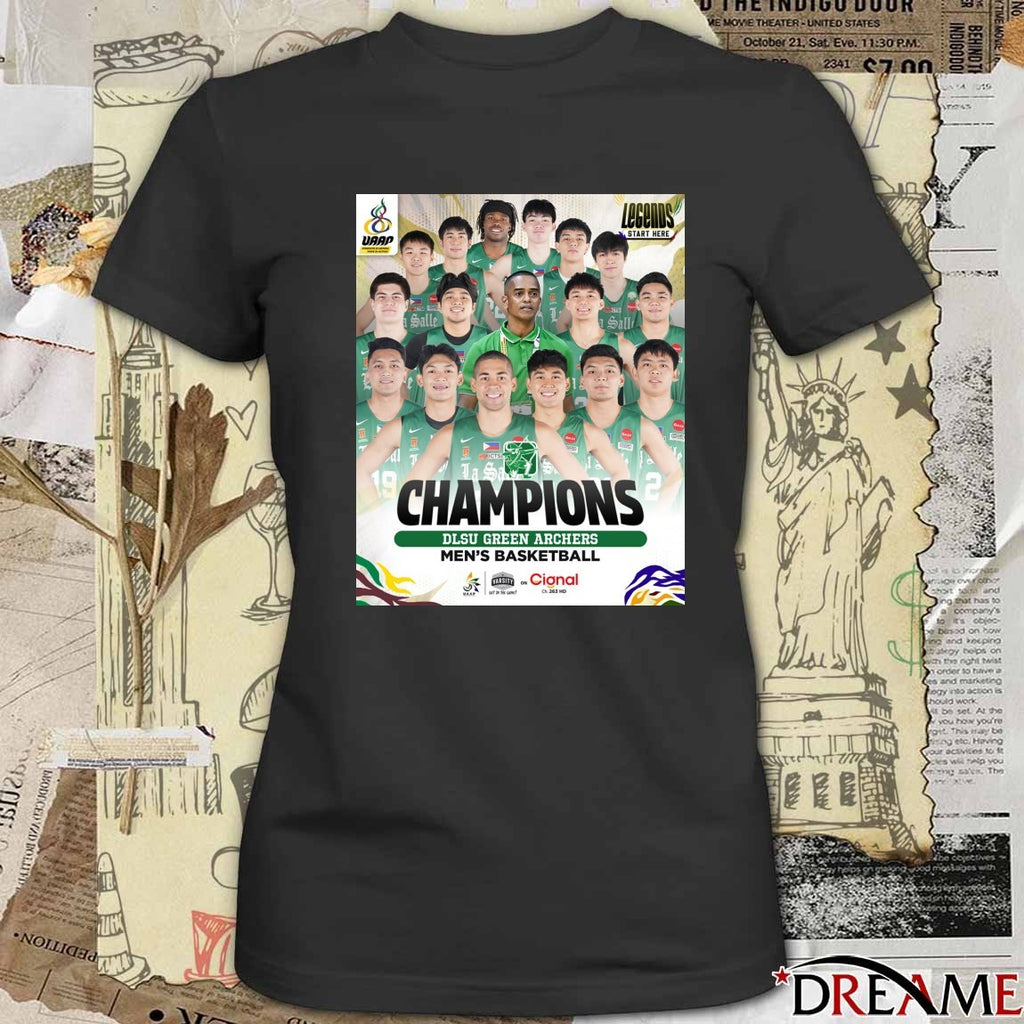 De La Salle Green Archers Men’s Basketball Champions UAAP Season 88 Poster t-shirt