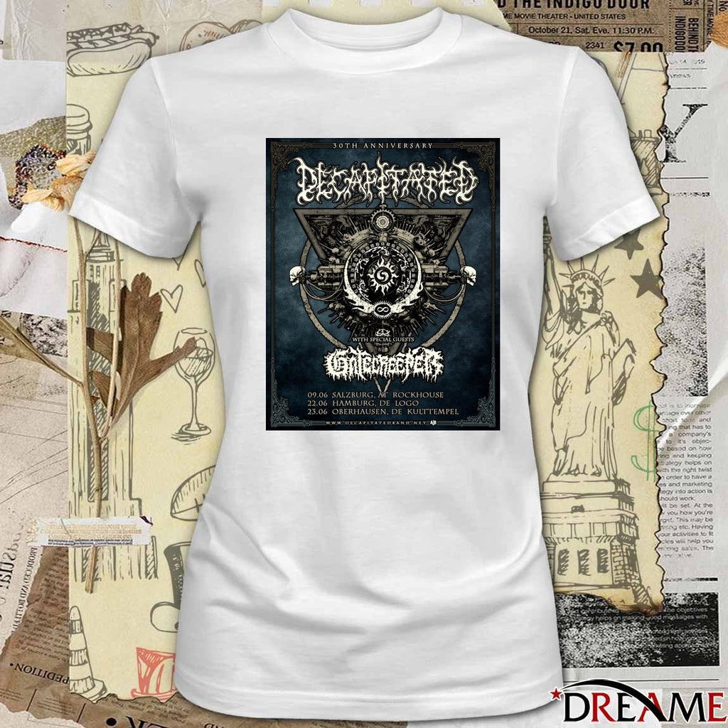 Decapitated 30th Anniversary Summer Tour June 09 – 23 2026 Poster t-shirt