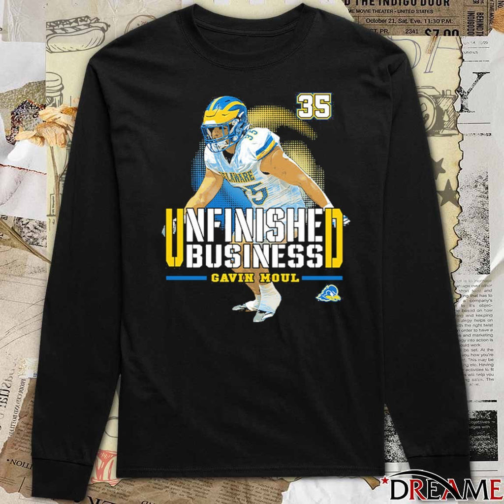 Delaware Fightin’ Blue Hens NCAA Football Gavin Moul Unfinished Business t-shirt