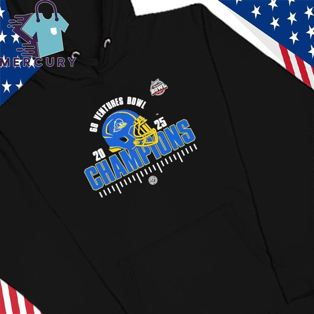 Delaware Fighting Blue Hens NCAA Football 2025 68 Ventures Bowl Champions Shirt
