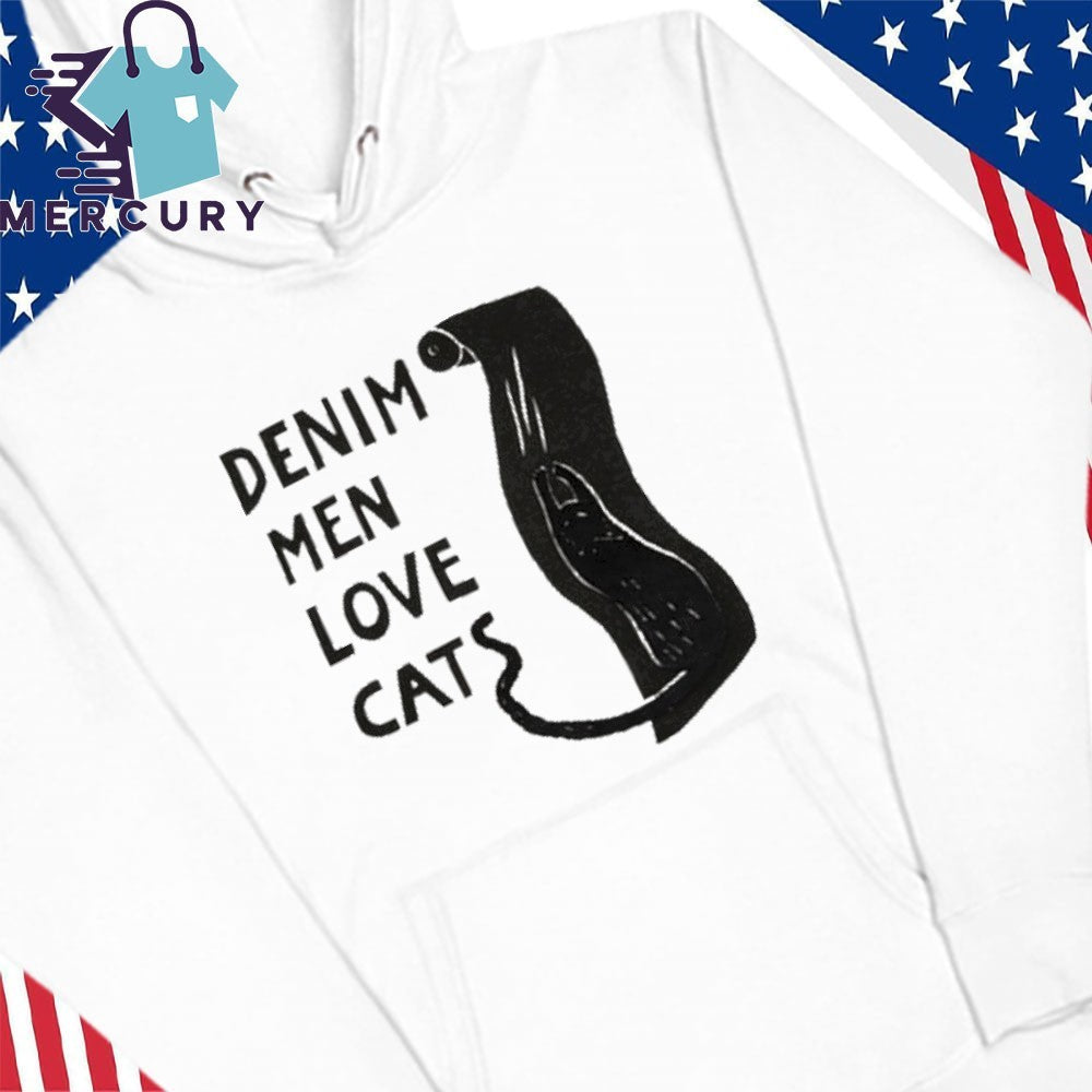 Denim Men Love Cats Shirt