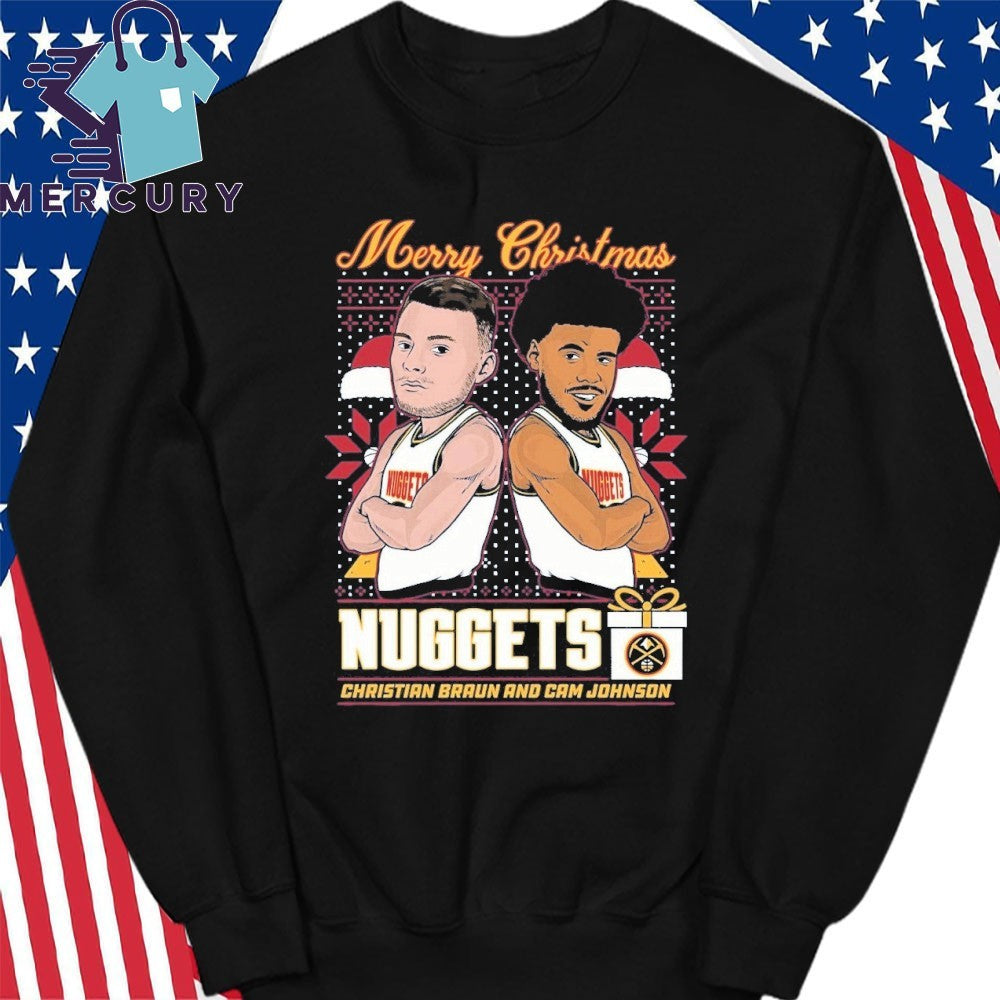 Denver Nuggets Christmas Braun & Johnson Shirt