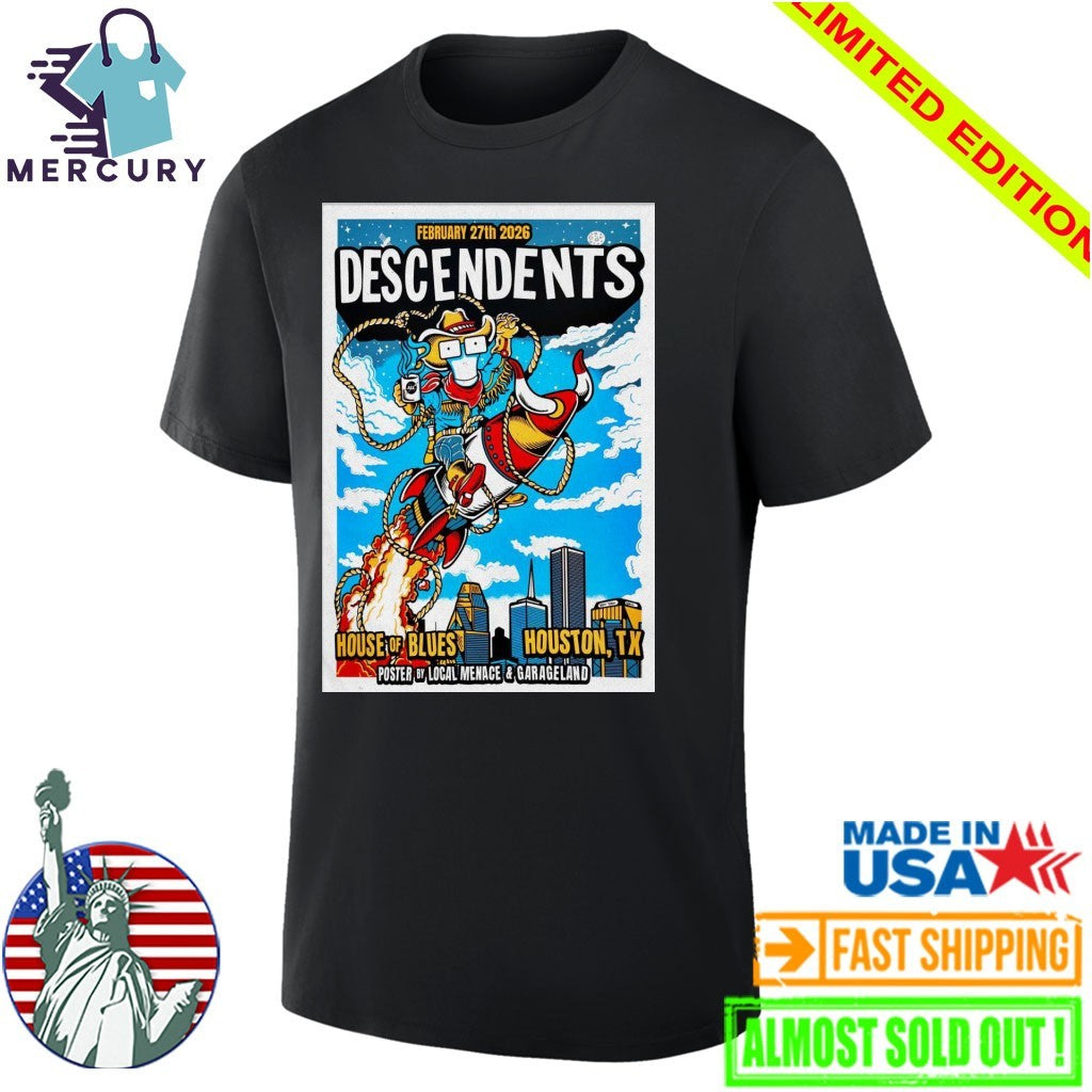 Descendents Feb 27 2026 House Of Blues Houston TX Poster Shirt