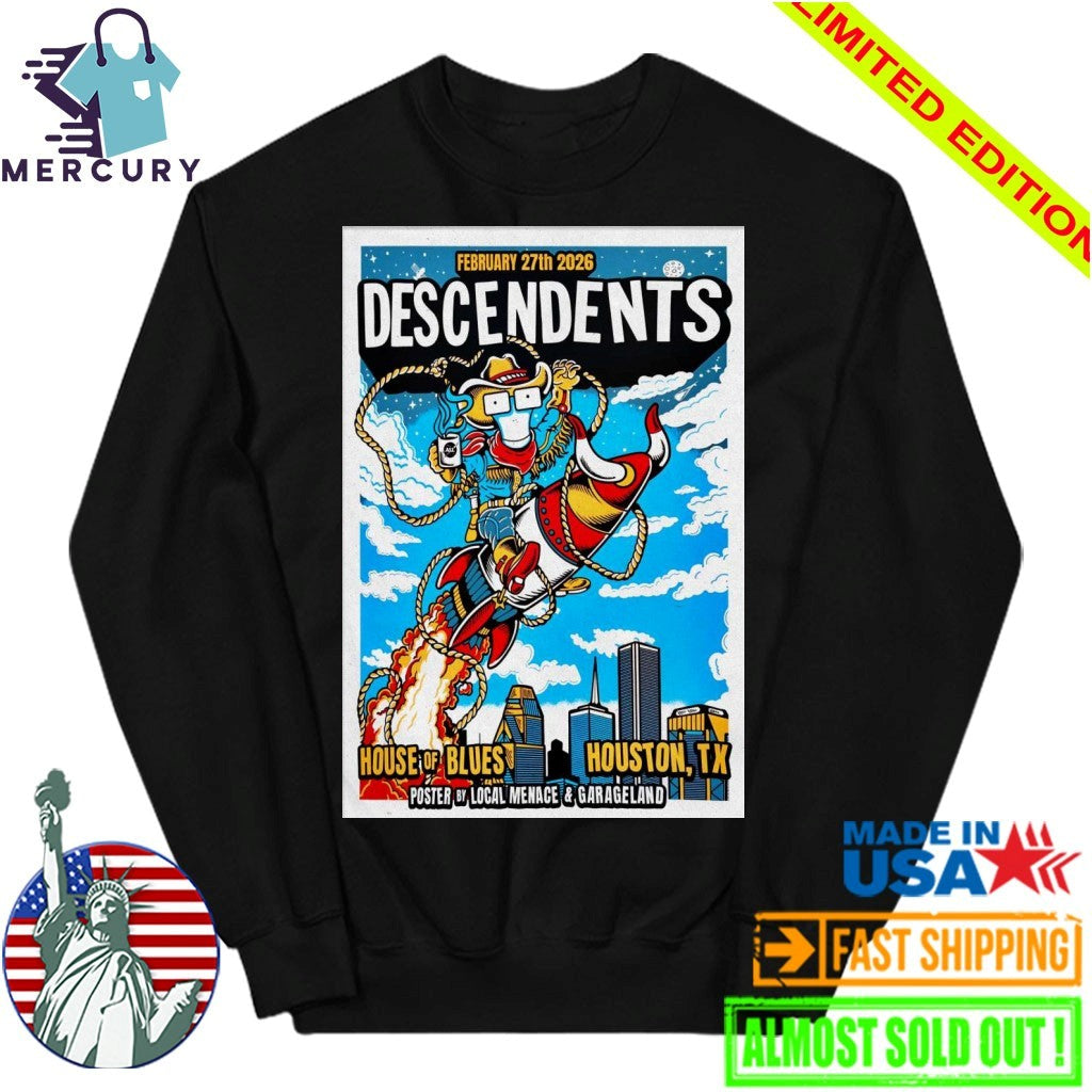 Descendents Feb 27 2026 House Of Blues Houston TX Poster Shirt