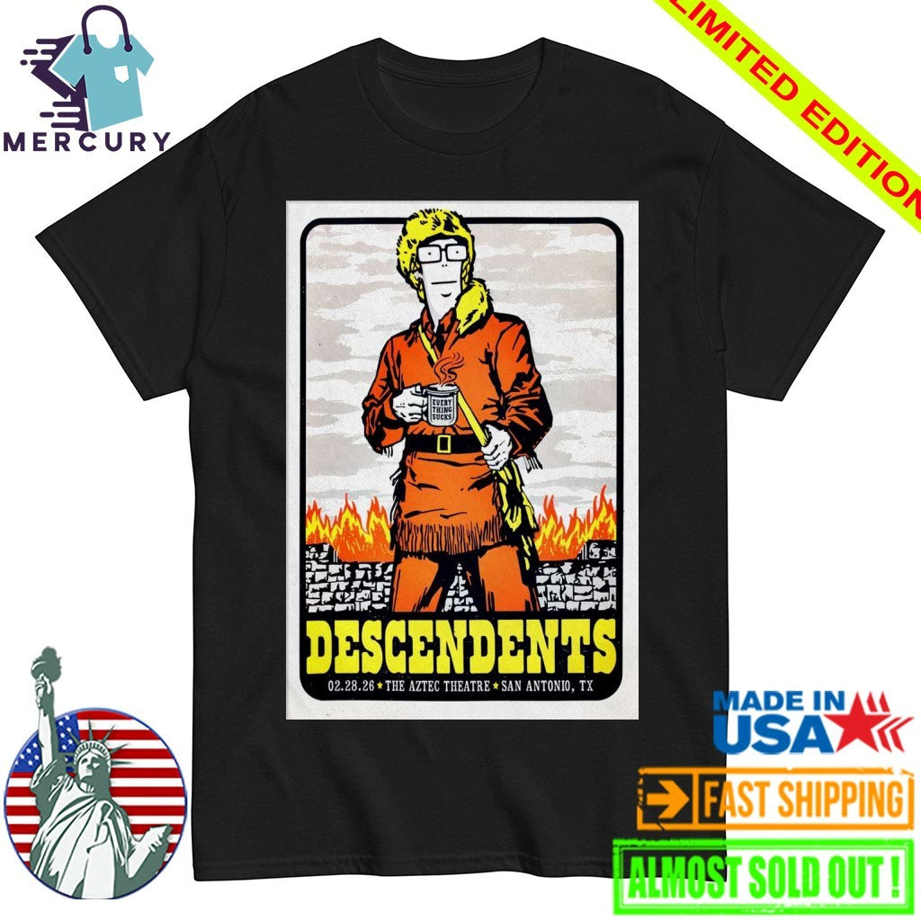 Descendents Feb 28 2026 San Antonio TX Poster Shirt