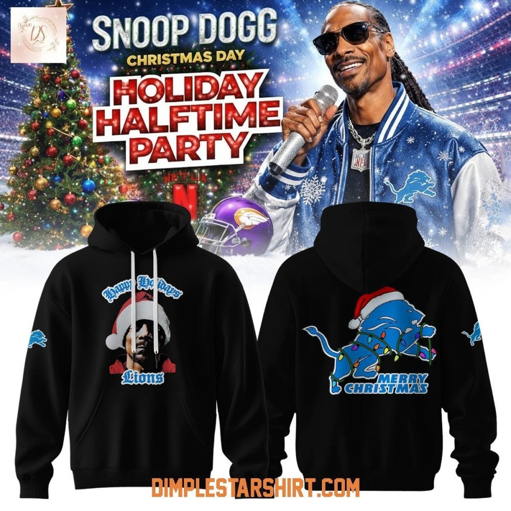Detroit Lions x Snoop Dogg’s Holiday Halftime Party Hoodie Shirt