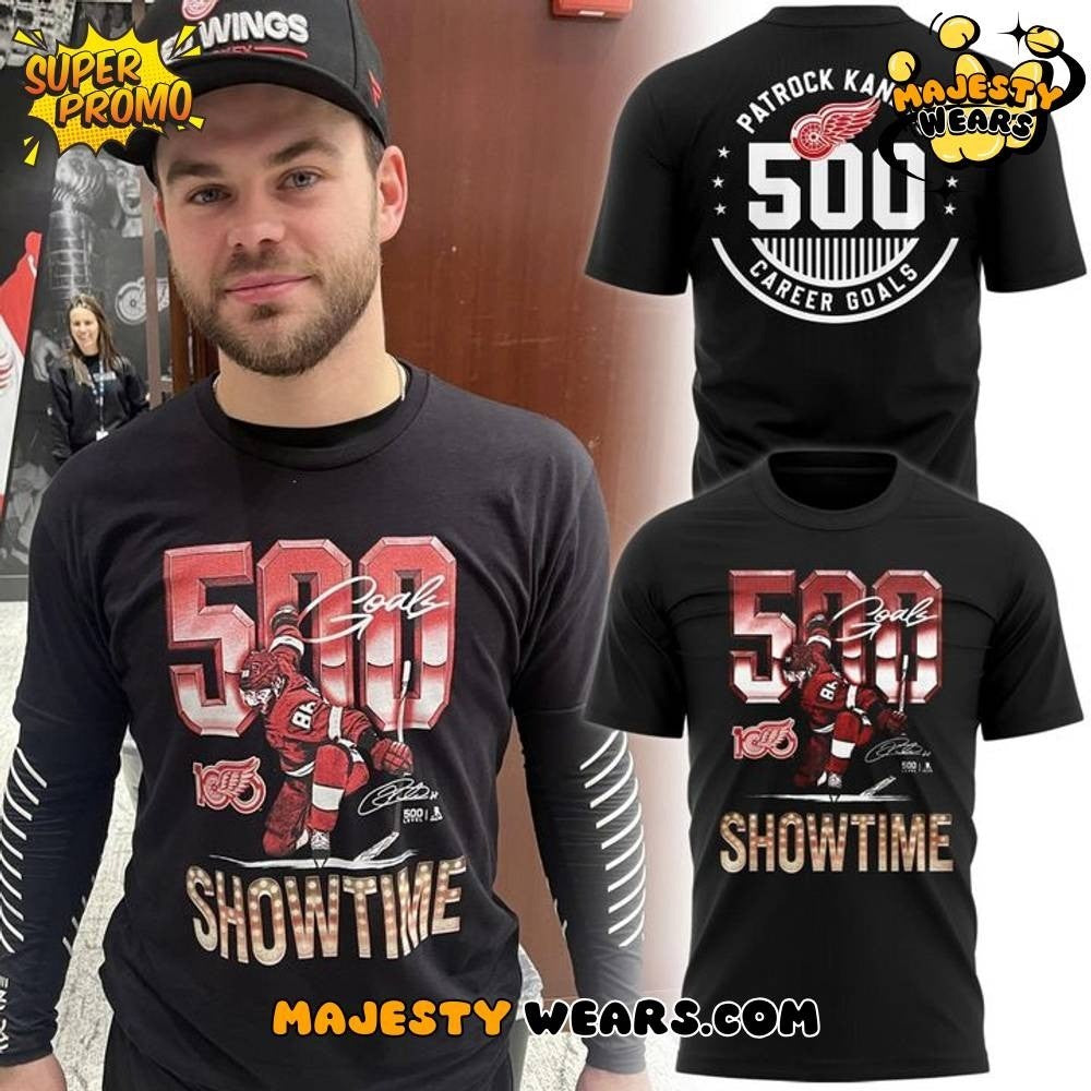 Detroit Red Wings 500 Level Kane 500th Goal Two Sided Shirt
