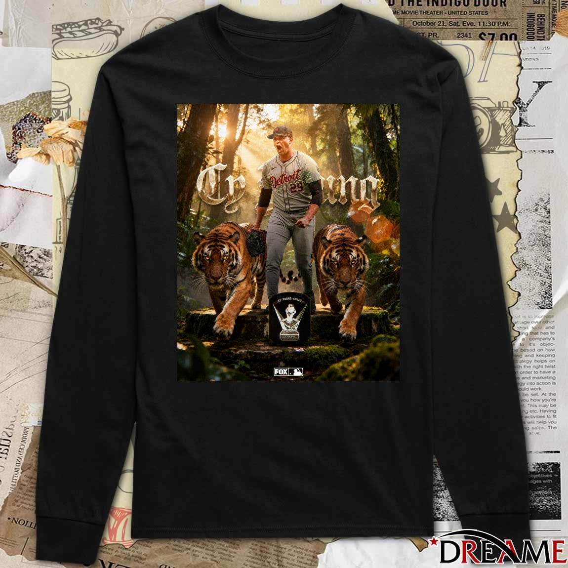 Detroit Tigers Tarik Skubal 2025 American League Cy Young Award Poster t-shirt