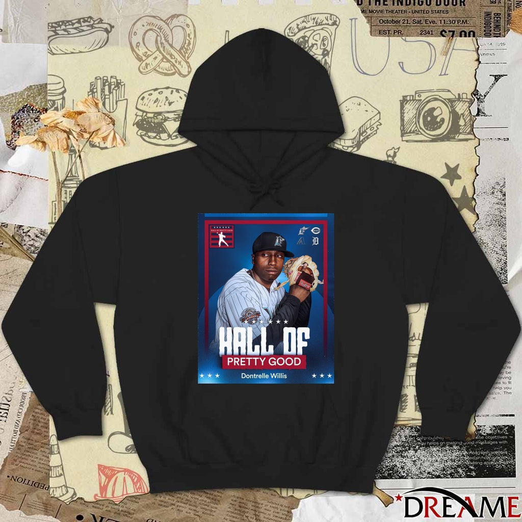 Dontrelle Willis Hall Of Pretty Good All Aboard The D-Train Poster t-shirt