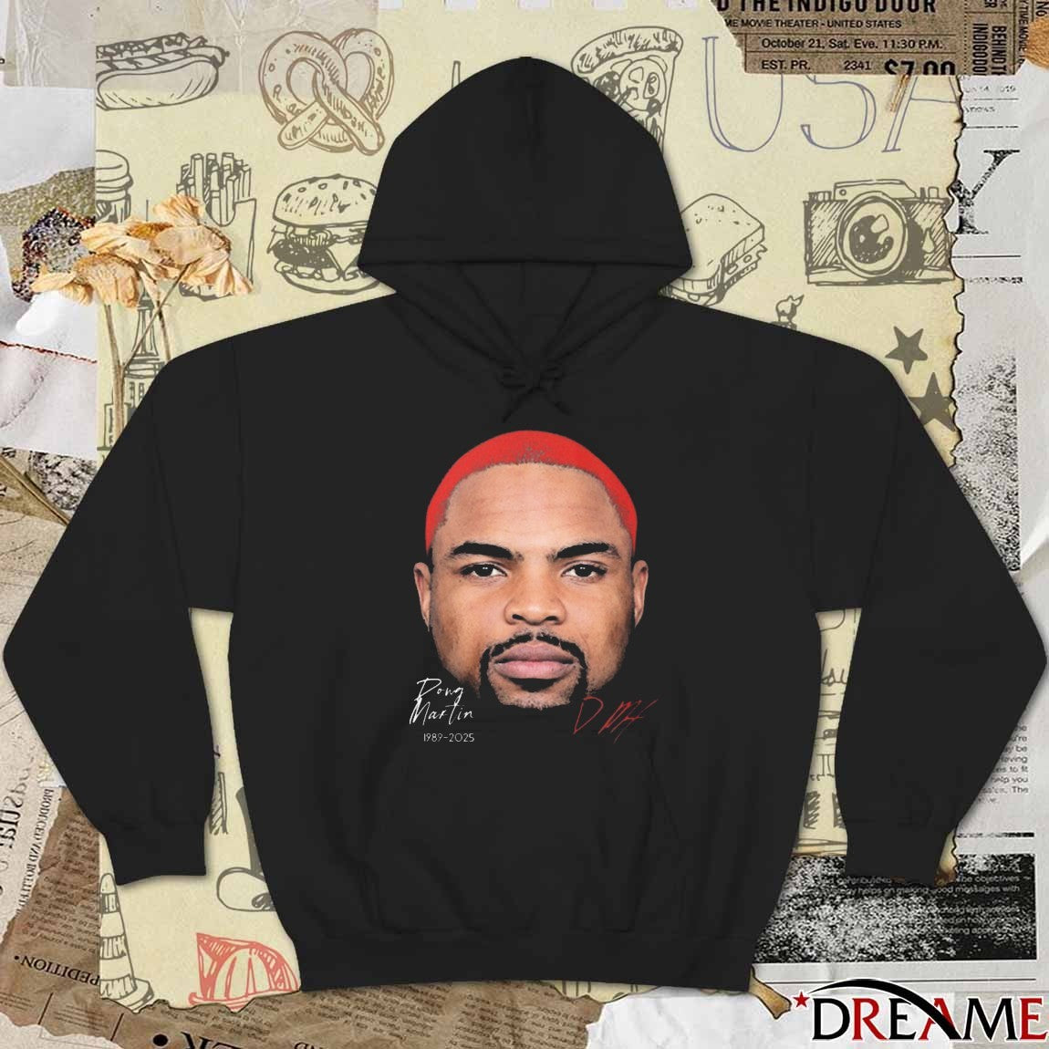 Doug Martin Rest In Peace 1989-2025 Signature t-shirt