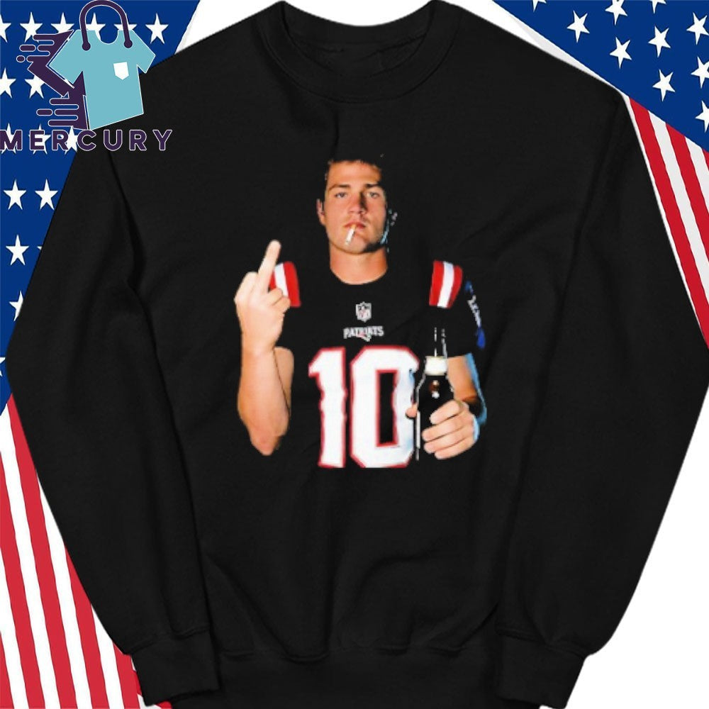 Drake Maye Middle Finger Shirt