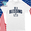 Drake Maye Wears Be A Blessing Shirt
