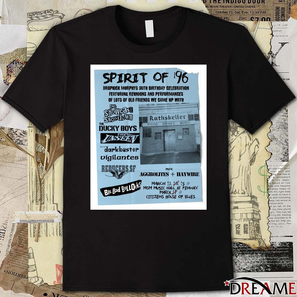 Dropkick Murphys 30th Birthday Celebration Spirit of ’96 March 13 – 15 2026 Poster t-shirt