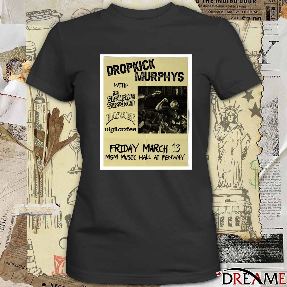 Dropkick Murphys March 13 2026 MGM Music Hall At Fenway Poster t-shirt