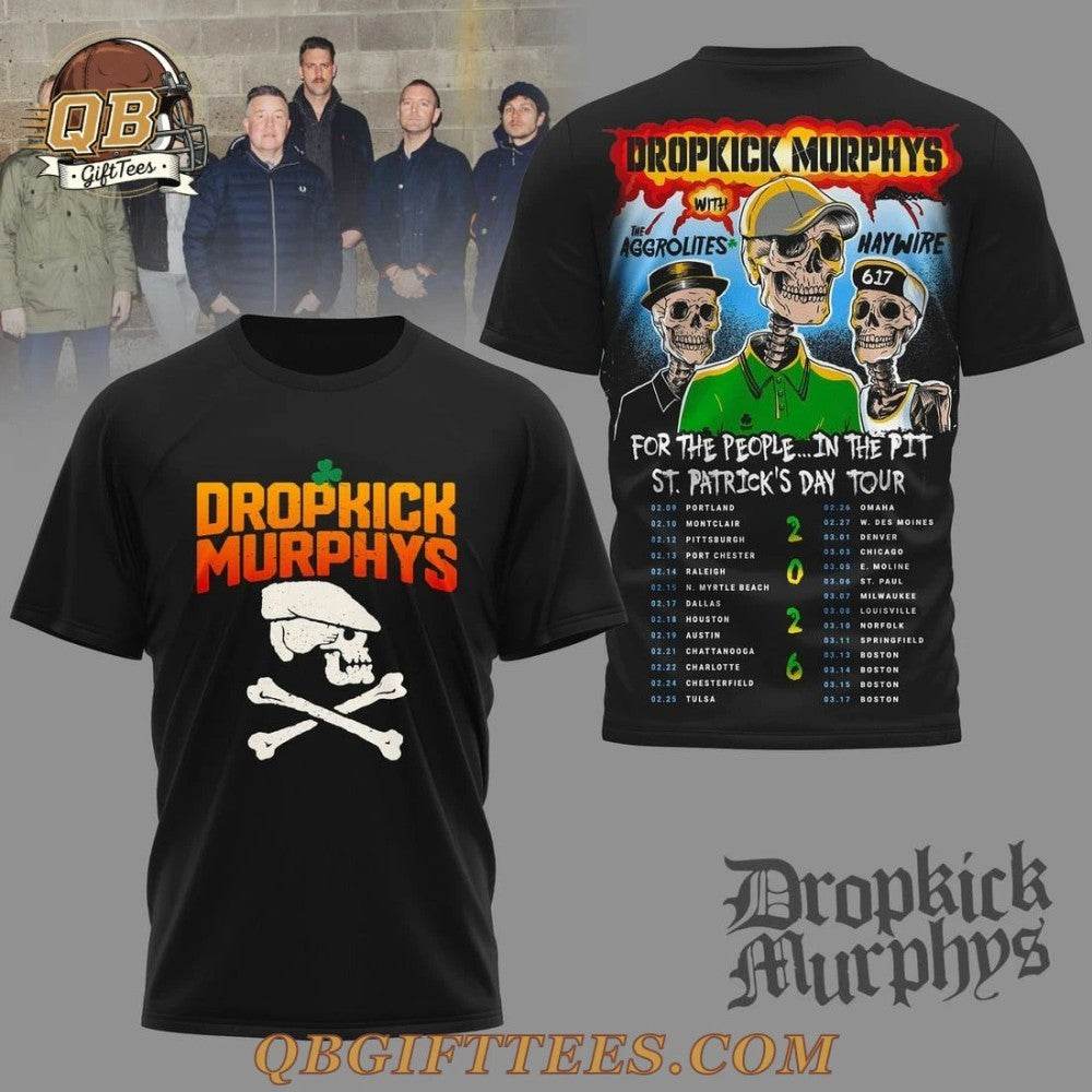 Dropkick Murphys St. Patrick’s Day Tour 2026 Shirt
