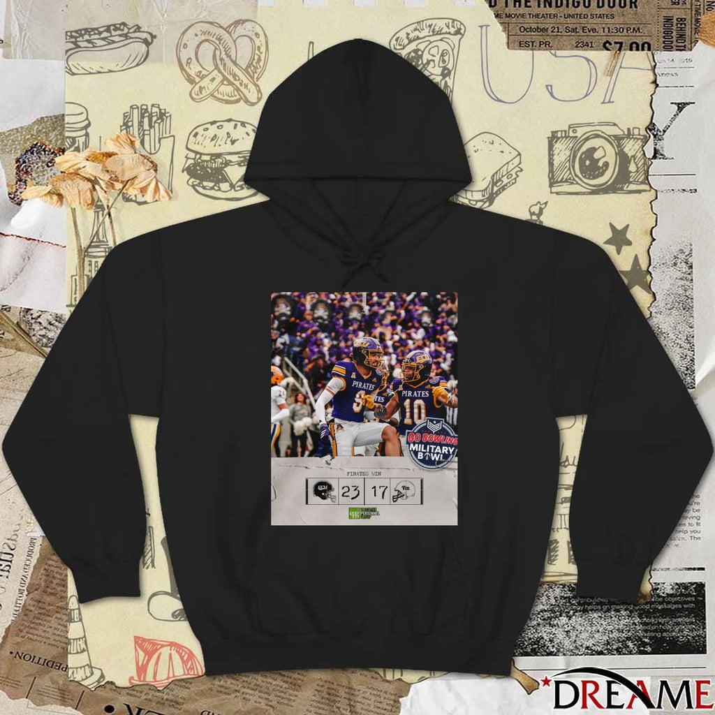 East Carolina Pirates defeated the Pittsburgh Panthers Final Score 23-17 2025 Military Bowl Poster t-shirt