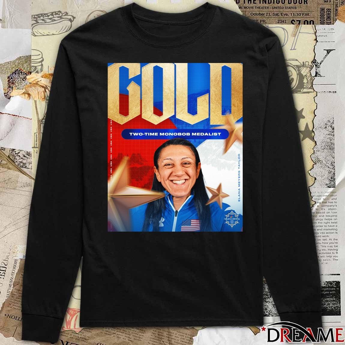 Elana Meyers Taylor Wins Her First Olympic Gold Two-time Mονοbob Medalist t-shirt