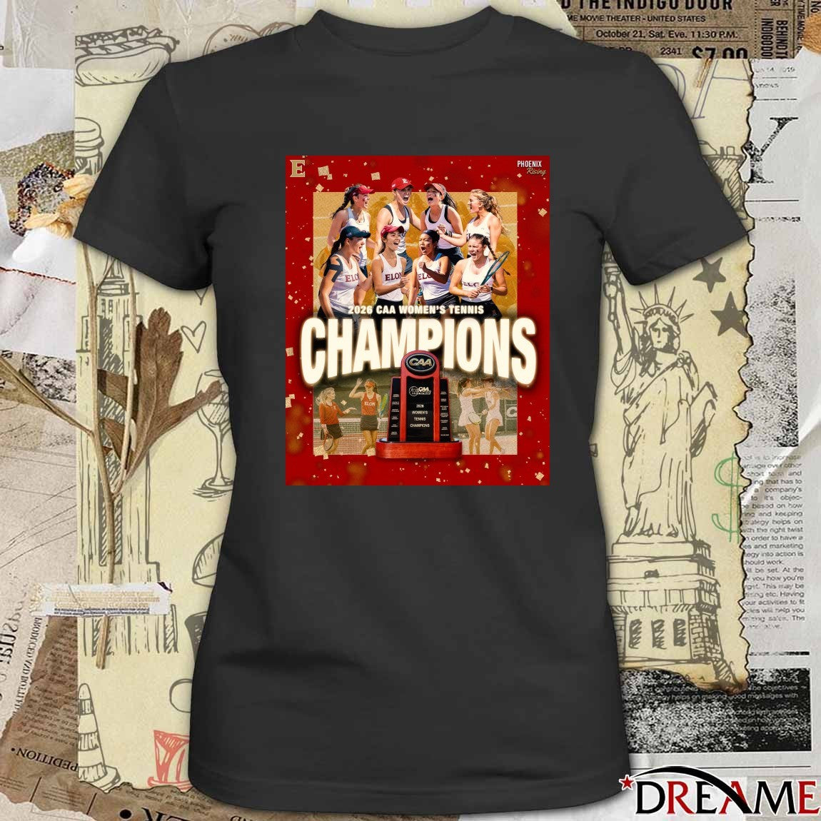Elon Women’s Tennis takes down William & Mary win CAA Championship 2026 Poster t-shirt