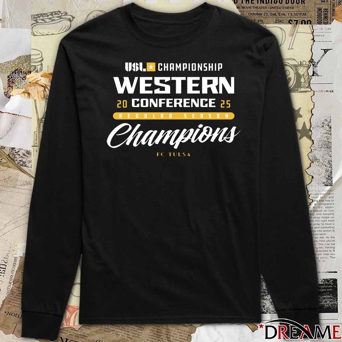 FC Tulsa USL Championship Western Conference Regular Season Champions t-shirt