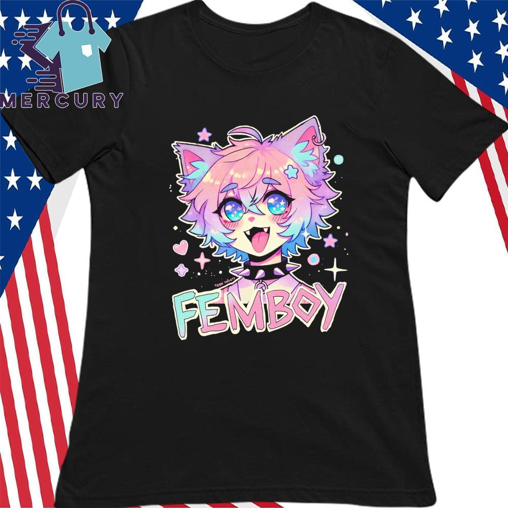 Femboy Shirt Teen Hearts