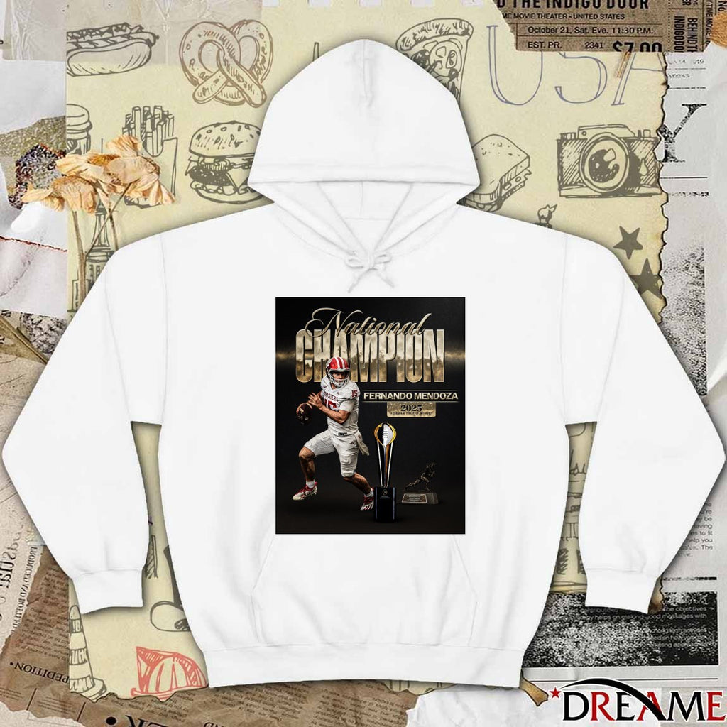 Fernando Mendoza Is A National Champion 2025 Heisman Trophy Winner Poster t-shirt