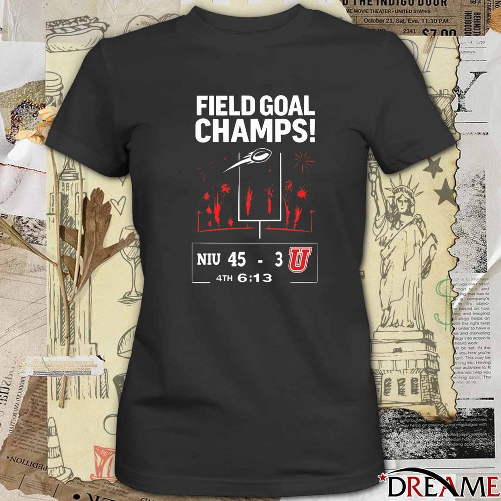 Field Goal Champs Northern Illinois Huskies 45 – 3 Umass Minutemen Nov 12 2025 t-shirt