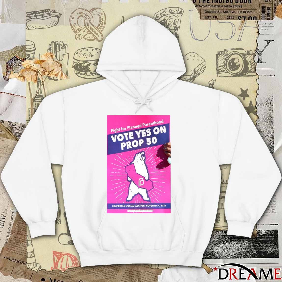 Fight For Planned Parenthood Vote Yes On Prop 50 California Special Election November 4 2025 Poster t-shirt