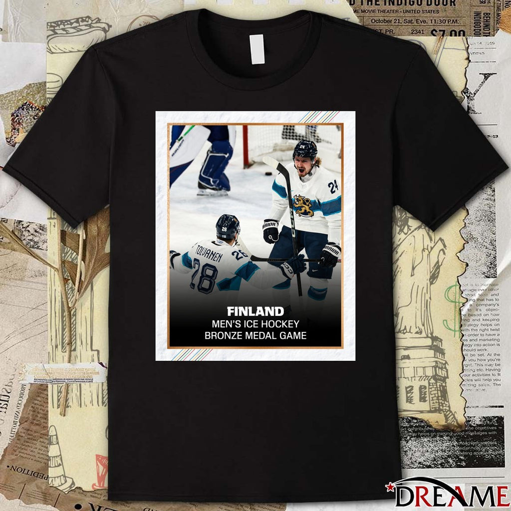 Finland outscores Slovakia Men’s Ice Hockey Bronze Medal Game 2026 Poster t-shirt