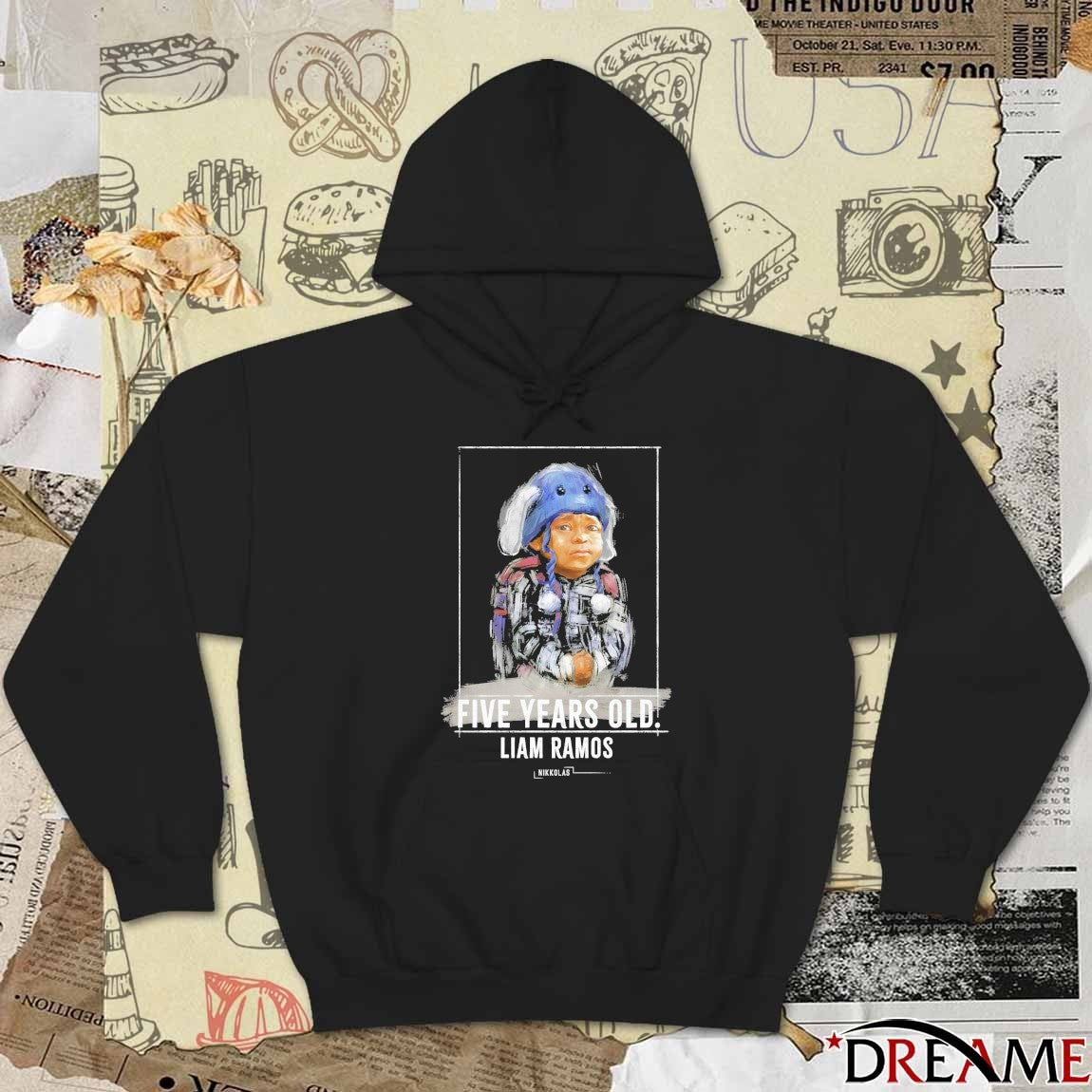 Five Years Old Free Liam Ramos t-shirt