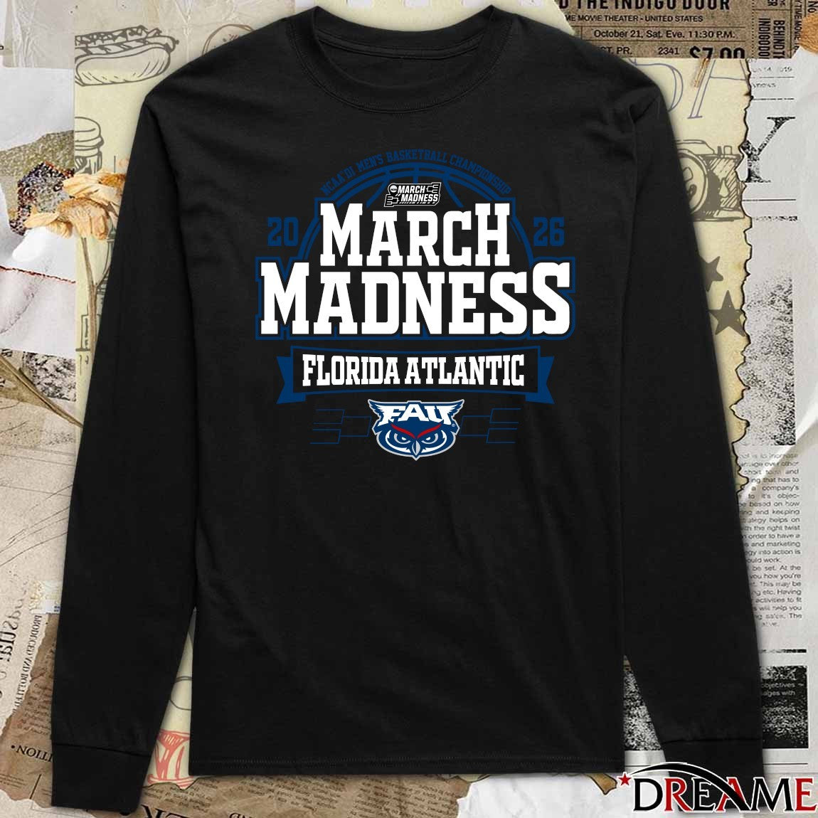Florida Atlantic Owls 2026 NCAA DI Men’s Basketball Championship March Madness Bound t-shirt