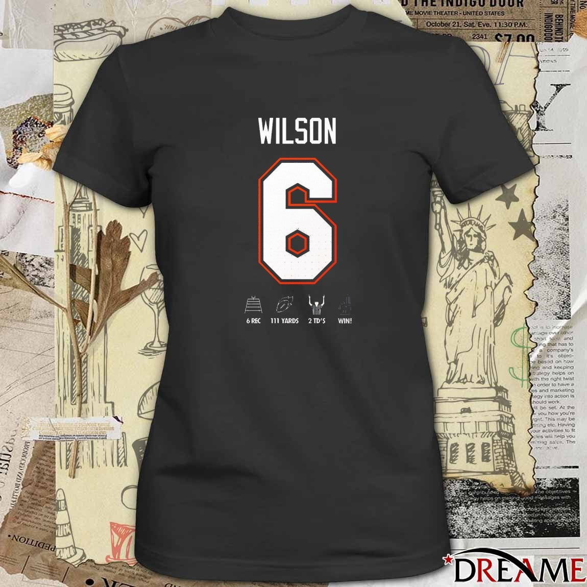 Florida Gators Dallas Wilson Number 6 6 Receptions, 111 Yards, And 2 Touchdowns t-shirt
