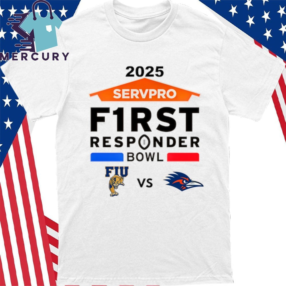 Florida International Vs UTSA Roadrunners 2025 Servpro First Responder Bowl Shirt